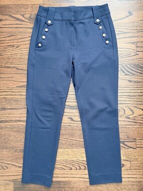 Quince Navy Ultra Stretch Ponte Mariner Pants - size medium